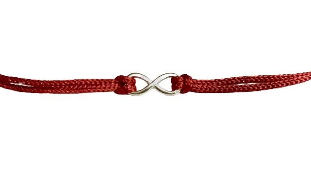 DARSHRAJ 925 Sterling Silver Infinity Anklet with Red Thread - Ideal for Girls|Women|Baby GirlBaby Boys (B0BWWC2Q6M) Amazon Price History, Amazon Price Tracker