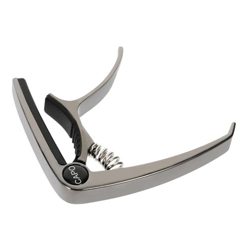 NULYLU ギターカポ クリップ式 属製 アコースティックギター エレキギター ウクレレ対応 持ち運び便利 楽器アクセサリー