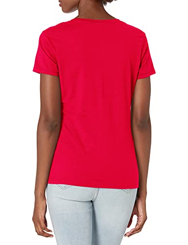 Hanes Women's X-Temp V-Neck Tee, Deep Red, Large - image 2