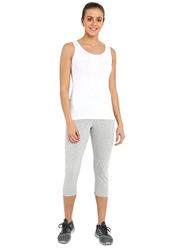 Image of Jockey Womens Cotton Regular Fit Round Neck Solid Tank Top