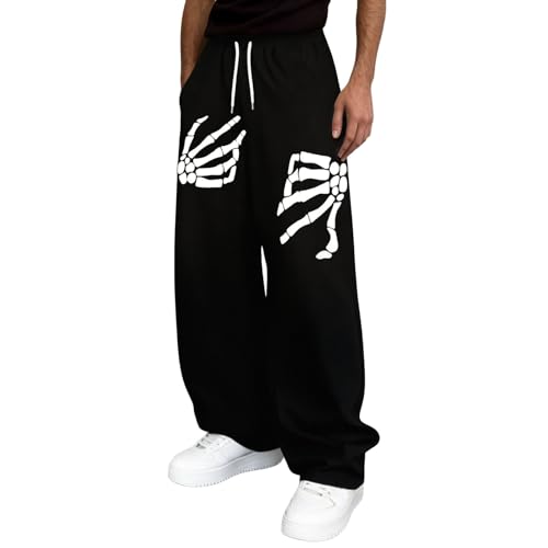 Pantalon léger homme respirant style jogging gothique avec cordon de serrage