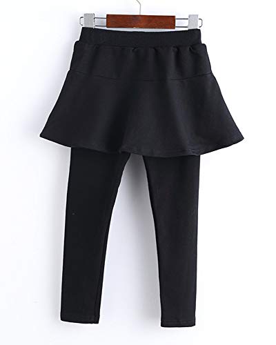 Image of Cute Little Girls' 2 Pieces Long Sleeve Top Pants Leggings Clothes Set Outfit (4-5 Years, Pantskirt Pink)