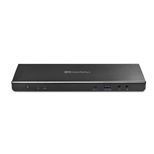 Greatest Product Cable Matters Triple Monitor USB C Dock for Windows - Triple 4K with HDMI or DisplayPort, 60W Charging, USB-A / USB-C, Gigabit Ethernet - Thunderbolt 4 / USB4 / Thunderbolt 3 USB C Docking Station