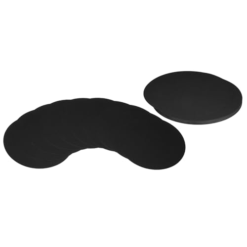 Carton rond noir 10 pouces PATIKIL | 36 pièces épaisses pour loisirs créatifs