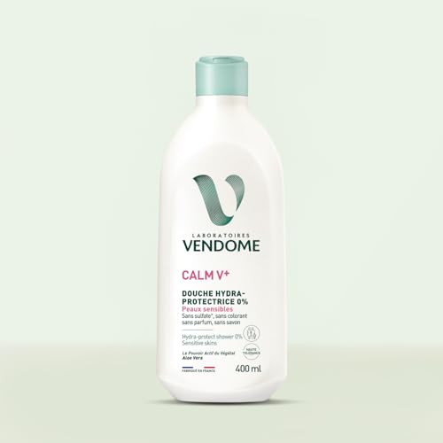 Gel de Ducha Hidratante Calm V+ de color transparente para pieles delicadas