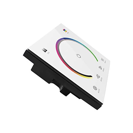RGBW Controller Wall-Mounted Touch Panel Dimmer Switch Full Color RGB for LED Light Strip DC12-24V