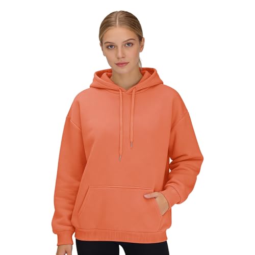 Sudadera de color liso informal para paseos de otoño y deporte urbano