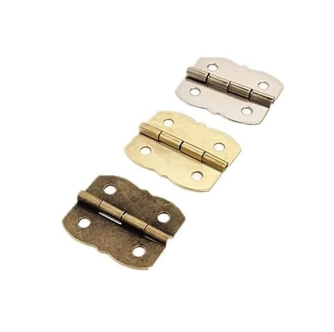 2 bisagras de hierro antiguas de 30x25 mm para reparar muebles vintage