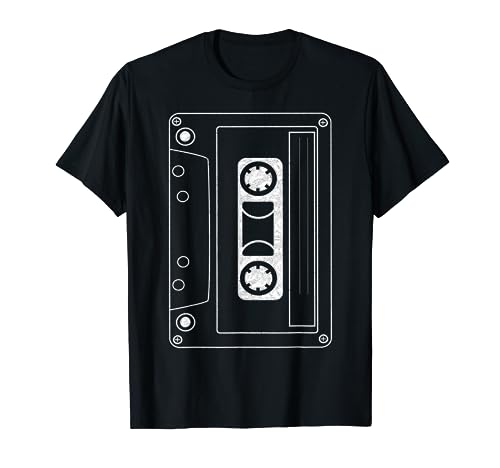 Love Retro Mixtape 80's Blank Cassette Tape Shirt Regali Maglietta