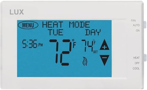 Lux Products TX9600TS Programmable Large Touchscreen Heating Cool...
