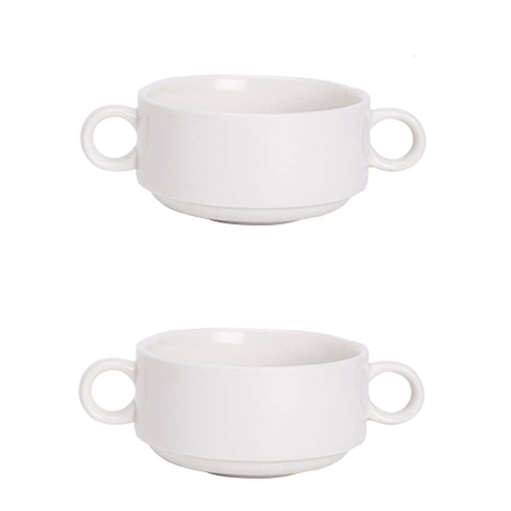 Zestaw Ceramicznych Misek Do Zupy, Odpornych Na Ciepło, Układanych W | Garnek Do Cebuli Francuskiej, Pojemność 300 Ml, Kompatybilny Z Piekarnikiem I Kuchenką Mikrofalową