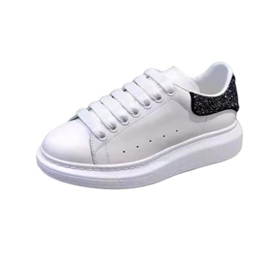 Mengchengying Men's Muffin Platform Low Help Sports Little Whiteboard Shoes