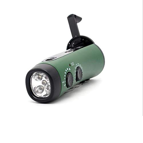 Preisvergleich Produktbild Tolyneil Notfall-Taschenlampe,Multifunktions Taschenlampe,Handstromerzeugung Multifunktionsradio,LED Camping Notfall Taschenlampe Telefon Ladegerät
