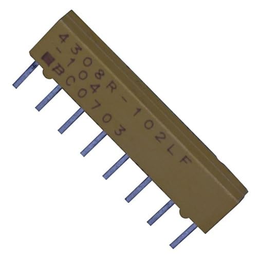 Pack of 5 4308R-102-274LF Resistor 270k Ohm ±2% 300mW Power Per Element Isolated 4 Network/Array ±100ppm/°C 8-SIP