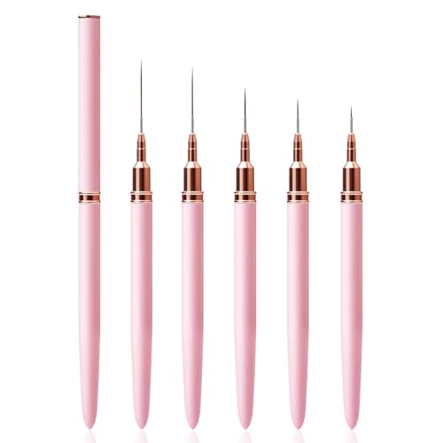 Pinceaux nail art kit complet métal pour créer chez soi