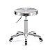 Stołek barowy ze stali nierdzewnej, z kółkami regulowana wysokość stołek do jadalni fabryka salon piękności salon fryzjerski klasa stołek do rysowania (kolor: A, rozmiar: 33 * 40-54 cm)
