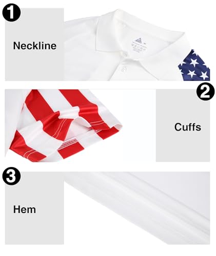 Image of ZITY Men's Golf Short Sleeve Moisture Wicking Polos with Print Patterns