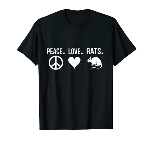 Rat Lovers Pet Propietarios Regalo Hombres Mujeres Cumpleaños Camiseta