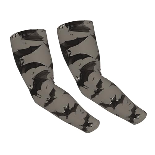 WenDang Protector solar de seda de hielo para adultos, diseño expuesto a los dedos, funda de protección solar neutra para brazo, Negro, Taille unique