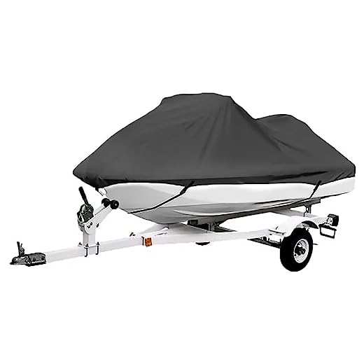 North East Harbor Gray Trailerable PWC Personal Watercraft Cover Covers Fits 2-3 Seat Or 127"-135" Length Fits Waverunner, Sea Doo, Jet Ski, Polaris, Yamaha, Kawasaki Covers