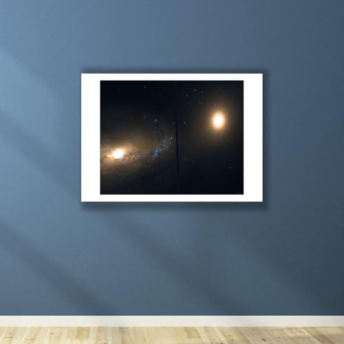 Impression d'art NGC 3227 NGC 3226 Hubble Télescope Extra Large Spiffing Prints