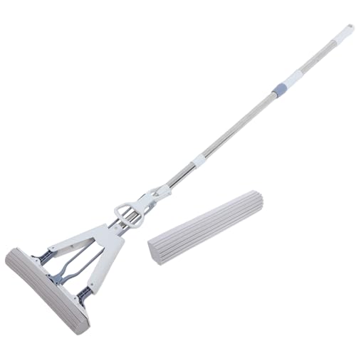 PACKOVE Household Cleaning Tool Squeeze Sponge Mop Folding Mop Wet Dry Floor Marble Hard Surface