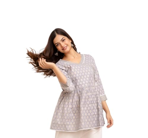 Image of DMP FASHION Woman's Classic Floral Printed Trendy Top