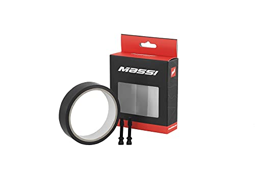 Cinta Tubeless 19mmx10m Sfondo del Cerchio della Bicicletta Sport Ciclismo 17mmx10m+2 valvulas nero