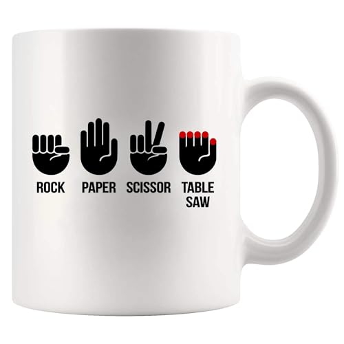 Rock Paper Scissor Table Saw Carpenter Gifts Carpentry Wood Working