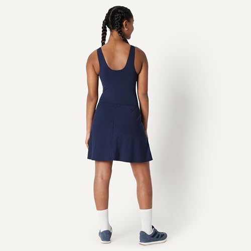 Image of Amazon Essentials Girls' Active FormFlex Buttery Soft Tank Tennis Dress with Built-in Bodysuit, Bra, & Shorts