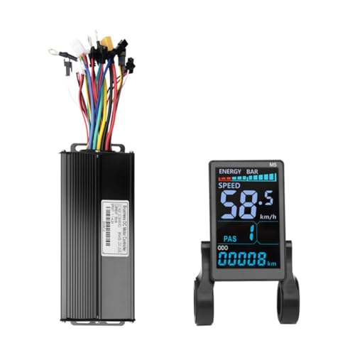 FACAIIO E-for Bike Sinus Wave Tri-Mode Controller Kit with M5 LCD Display 24V/36V/48V E-Bikes, 17AC35A, 250WC1500W, Hall Sensor Compatible