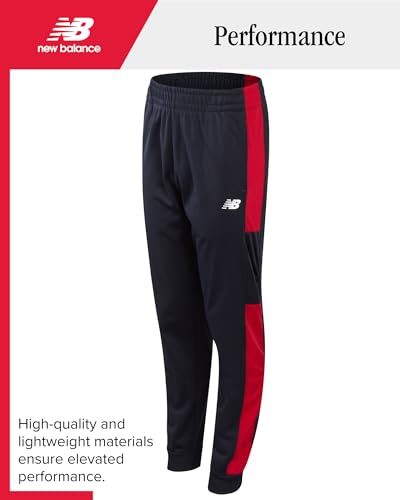 New Balance Calças de moletom para meninos – Pacote com 4 joggers de tricô (criança pequena/criança
