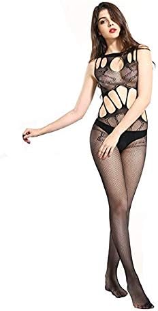 VeluceFree Size Women's Polyimide And Elastane Full Body Stocking (Black, color)