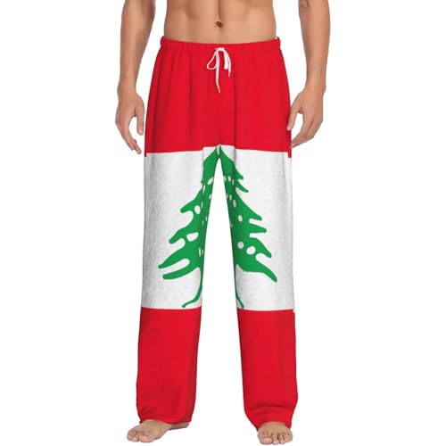 Pantalon de pyjama homme Liban en flanelle contre le froid nocturne, bas polaire ultra doux