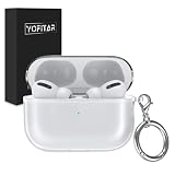 YOFITAR for AirPods Pro/AirPods Pro 2ケース クリア カバー TPU素材 黄ばみにくい 全面保護 指紋防止 傷防止 汚れ防止 AirPods Pro 2 cover エアーポッズプロ2保護カバー 可愛い おしゃれ 透明