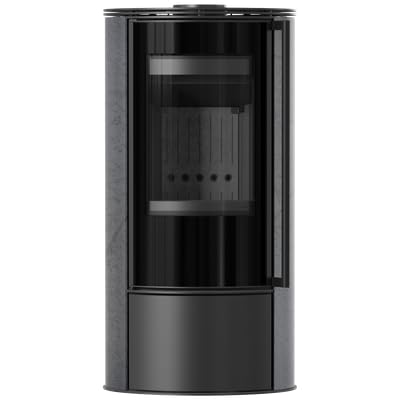 KRATKI Stufa a legna in acciaio ERIK 5,5 kW Ø150 A Ecodesign vetro ceramico