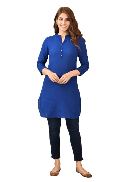 Image of Rayon Solid Kurti for Women & Girls