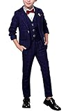 Little Child Slim Fit Wedding Suits Set 3Pcs Modern Prom Jacket Vest Pants for Special Occasion for...