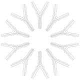 YONCOZY Oxygen Tubing Connectors Y Splitter (10 Packs) - Oxygen Therapy Cannula Connector Compatible with Standard Oxygen Tubing, Ideal for Home and Medical Use