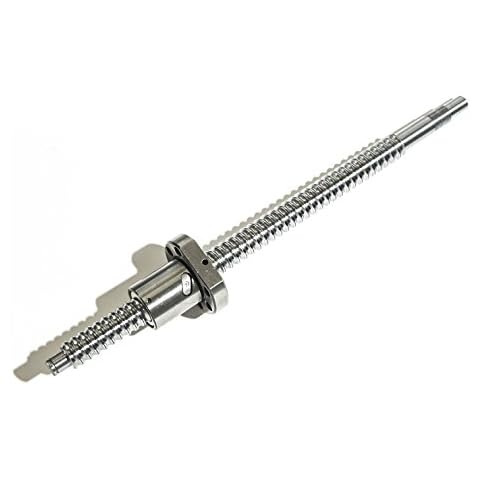 TEN-HIGH Ball Screw CNC Parts SFU1204 NUW, 1pcs Ball Screw + 1pcs Nut + End Machining, Diameter 12mm Lead 4mm Length 350mm Cover