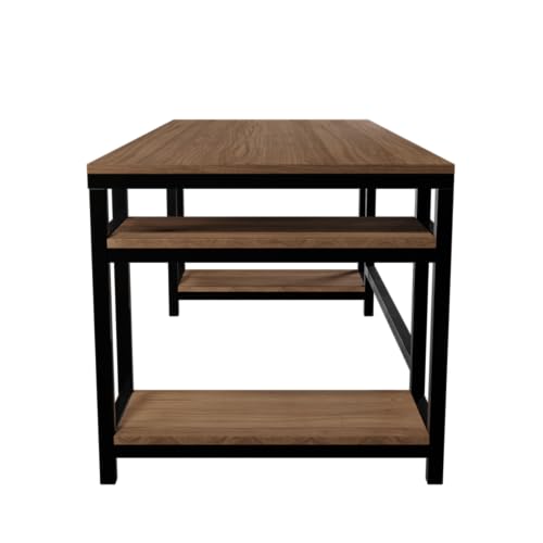 Image of Riyan Luxiwood Edward Computer Table in Engineering Wood for Home & Office, Simple Style Desk, Scratch Resistance Surface, Easy to Assemble. (Beige)