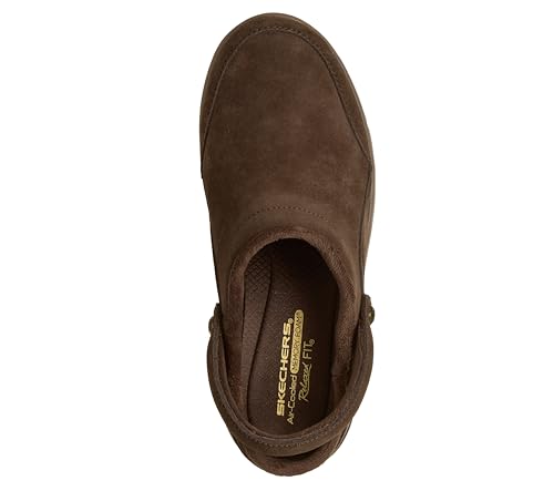 Skechers Skechers Women's Easy Going - Distinctive Charm, Sling Open Back with Air-Cooled Memory Foam, Chocolate, 5.5M