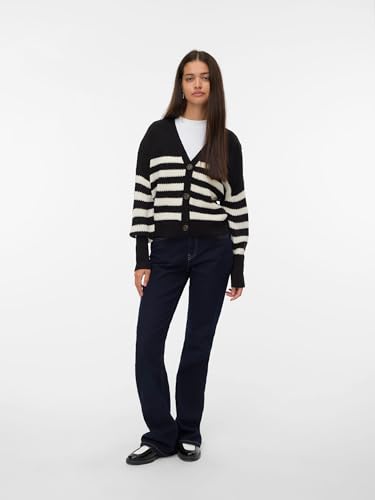 Pull Vero Moda CARDIGAN VMLEA LS V NECK CLOUD DANCER / EU - vue 8
