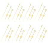 Toddmomy Manecillas de Reloj de Aluminio 10 Juegos para Reparación y Bricolaje, Punteros de Reloj de Repuesto para Manecillas de Hora, Minutos y Segundos, Kit Práctico para Relojes de