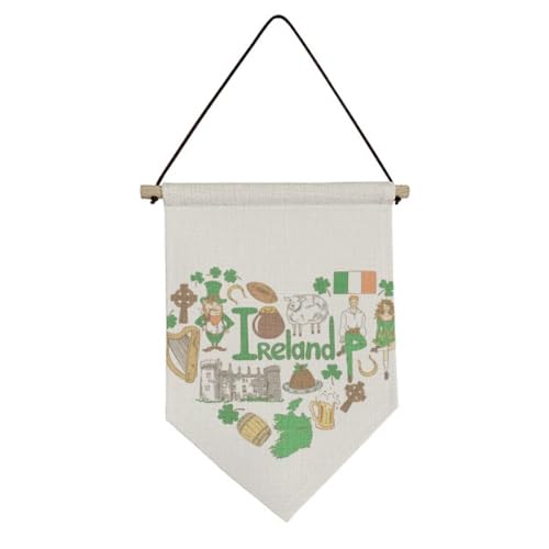 Art mural Irlande Love Heart en toile suspendue de qualité - 2