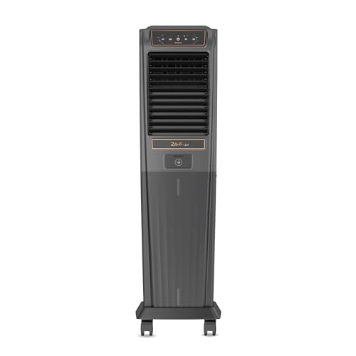 Havells Zurii 60 L Tower Air Cooler for Room|With Remote & Electronic Panel|Fully Collapsible louvers|Low Water Alarm|Dust Filter Net|Timer Function|Bacteria Shield Honeycomb Pads|Dry Run Protection