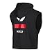Reebok UFC Women's Black Fan Gear UFAN Fleece Sleeveless Hoodie AP6842 (Medium)