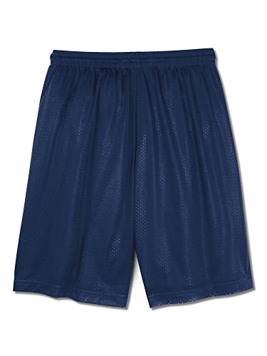 Hat and Beyond Kids Mesh Shorts Basquete Pe Atlético Casual Uniformes Esportivos Jersey (Grande, Azu