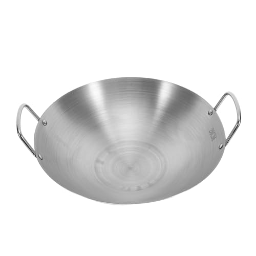 Wok de acero inoxidable 32 cm con doble mango miniatura 1