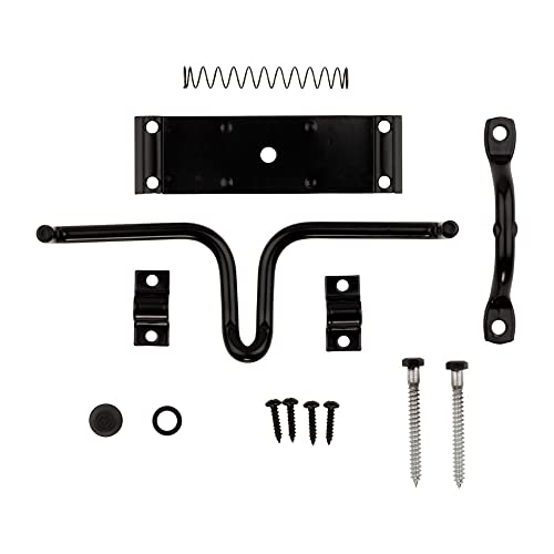 National Hardware N236-729 Stall And Gate Latch, 0, Black #TOP1